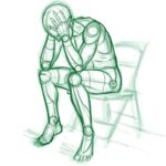 lonely, man, crying
